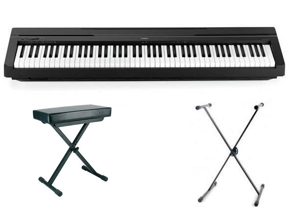 Yamaha Pack P-45 + Suporte + Banco Yamaha Pack P-45 + Suporte + Banco